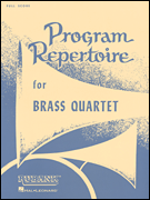 PROGRAM REP FOR BRASS 4TET SCORE cover